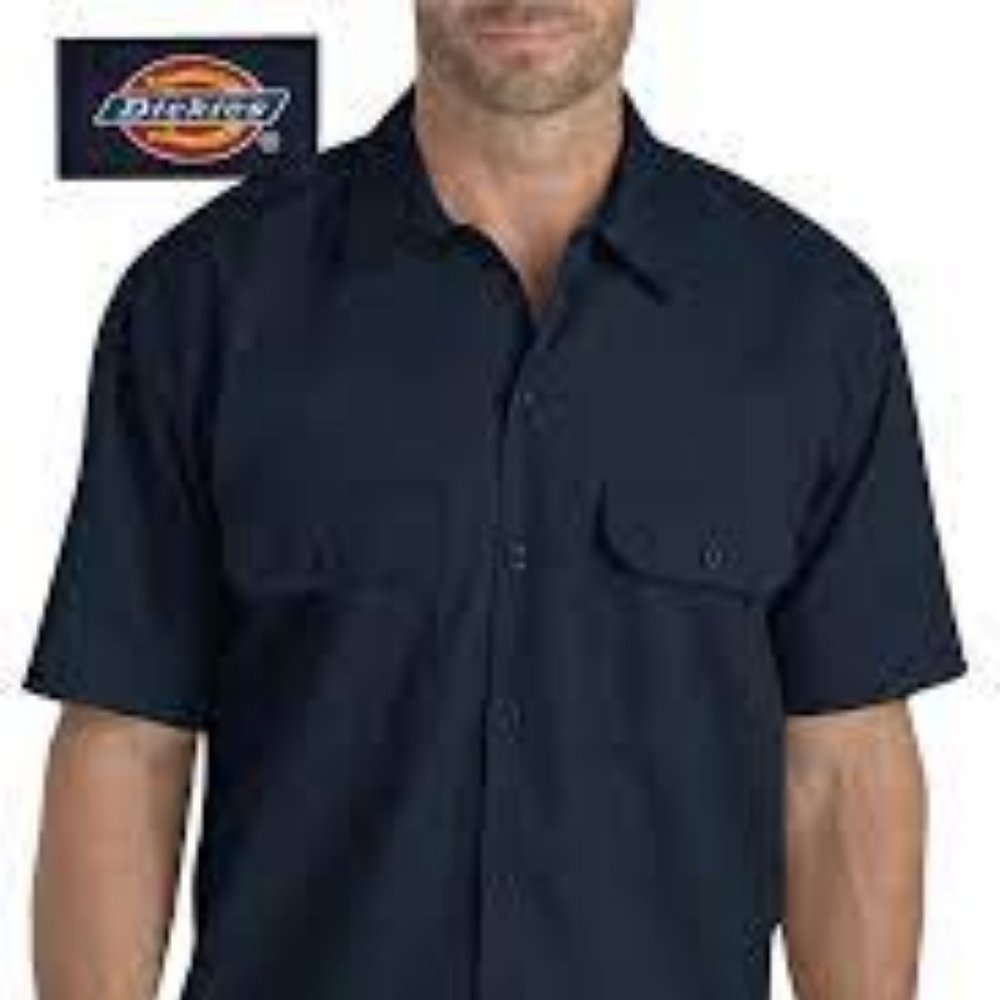 New Dickies Short Sleeve 1574 Navy Work Shirt in 3XL